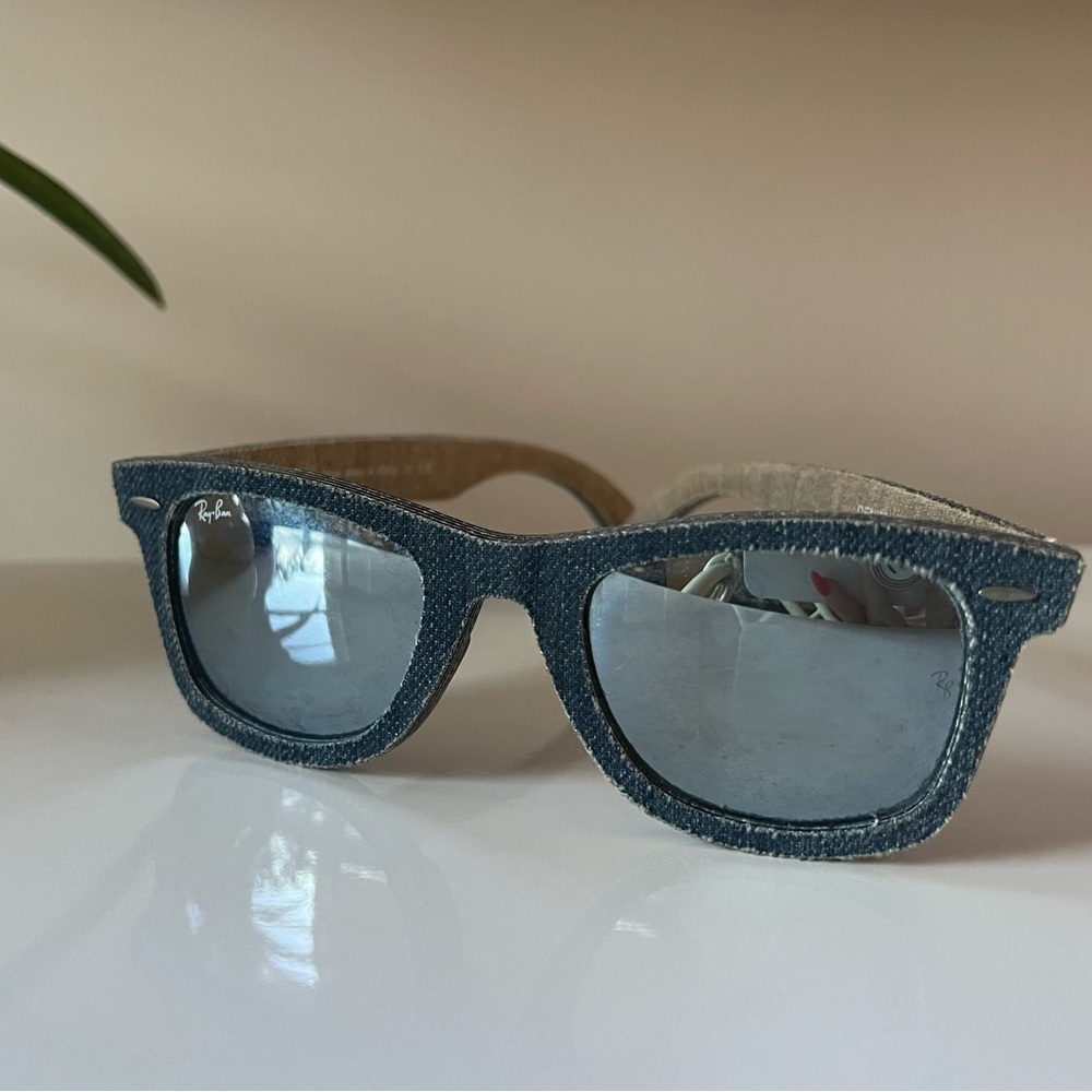 Denim Ray-Bay Wayfarers